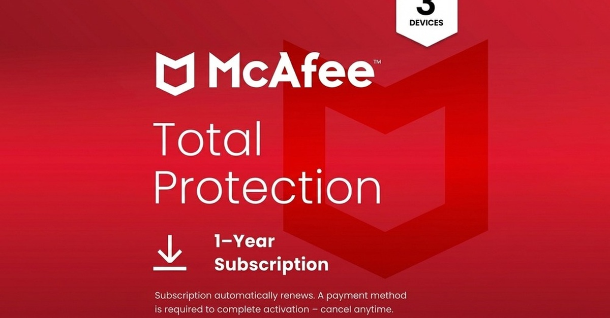 Mcafee Total Protection 2026: 1, 3 Or 5 Devices With Auto Renewal Mcafee Total Protection 2026: 1, 3 Or 5 Devices With Auto Renewal