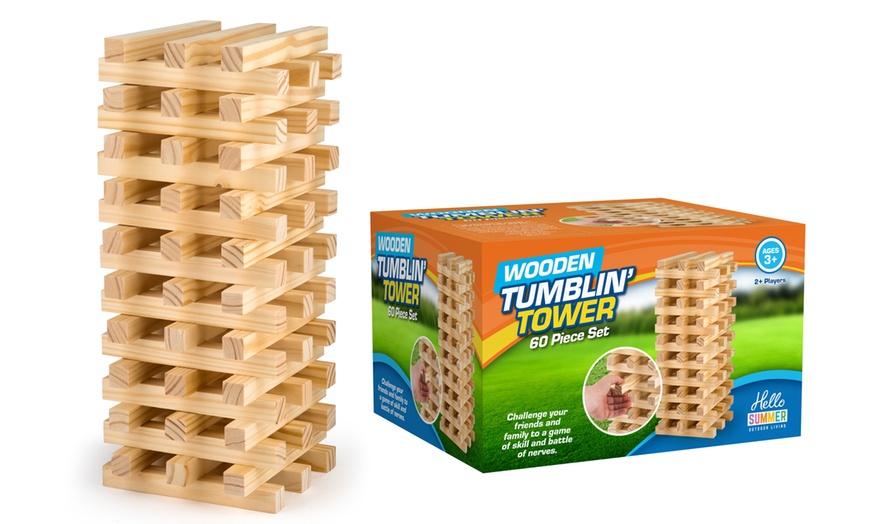 Image 1: RMS Giant Tumbling Tower Garden Game