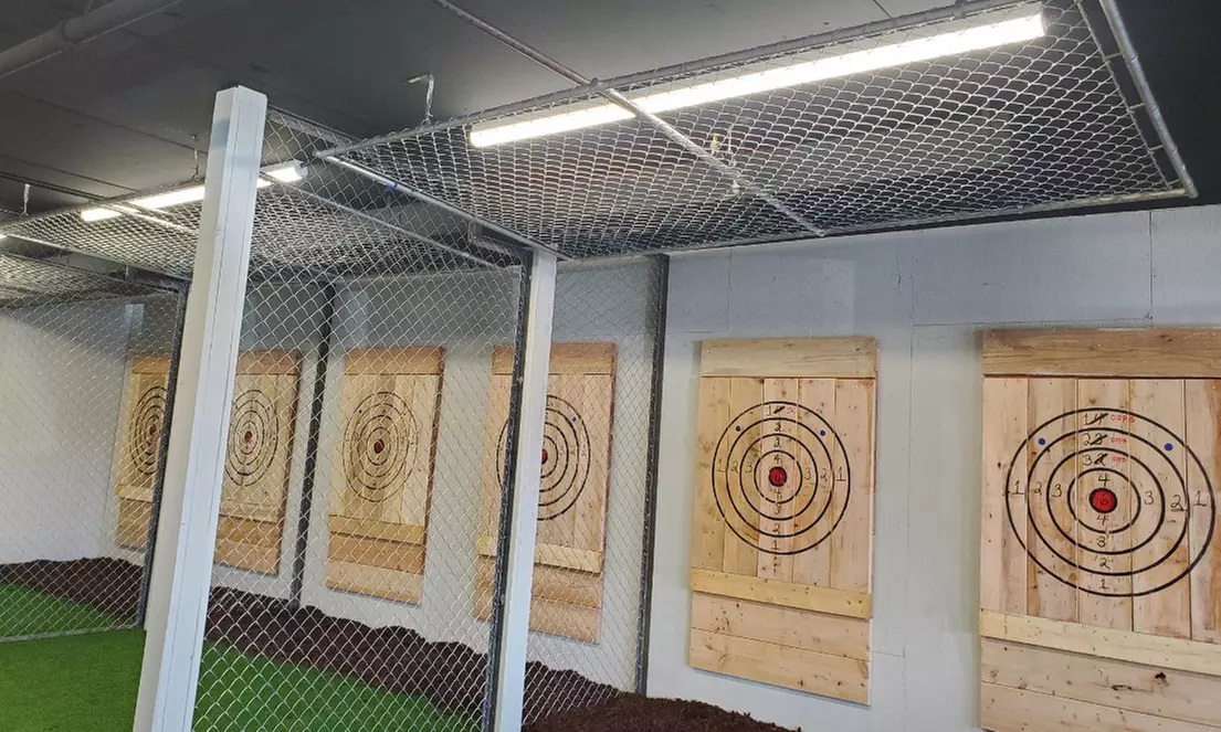 60-Minute or 2-Hours Axe Throwing for Two, Four, Six, or Eight People