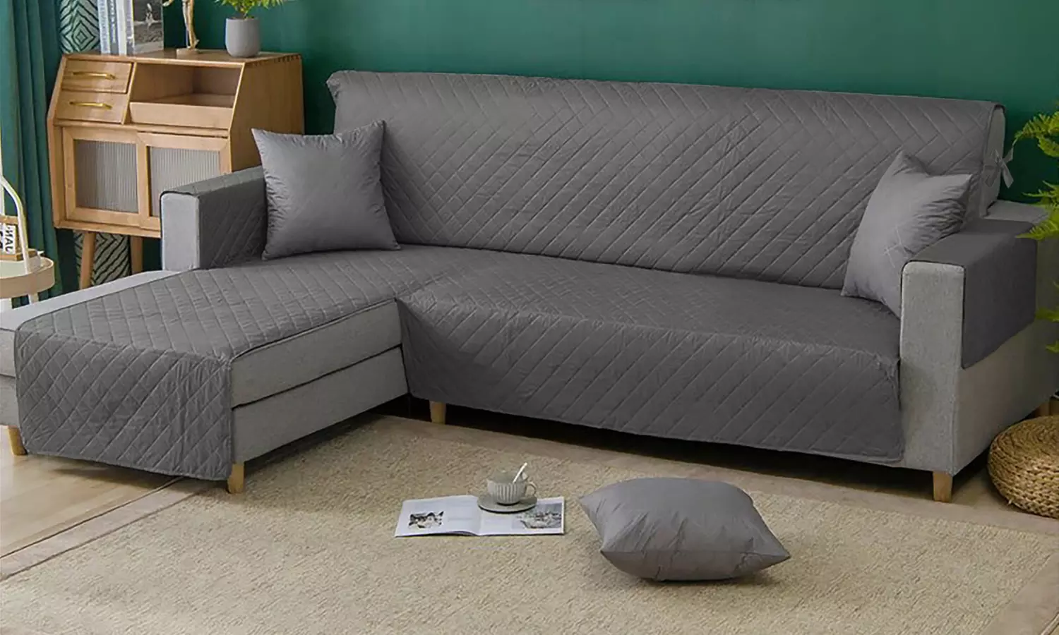 Copridivano con penisola Simple