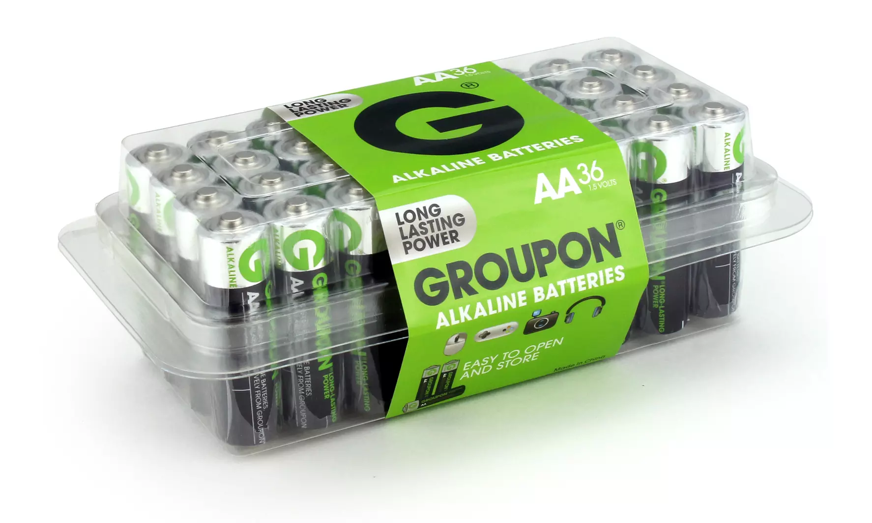 Groupon Portable Power AA or AAA Alkaline Batteries (36-Pack) - Second Medium