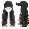 Image 3: Curly Long Wig Baseball Cap