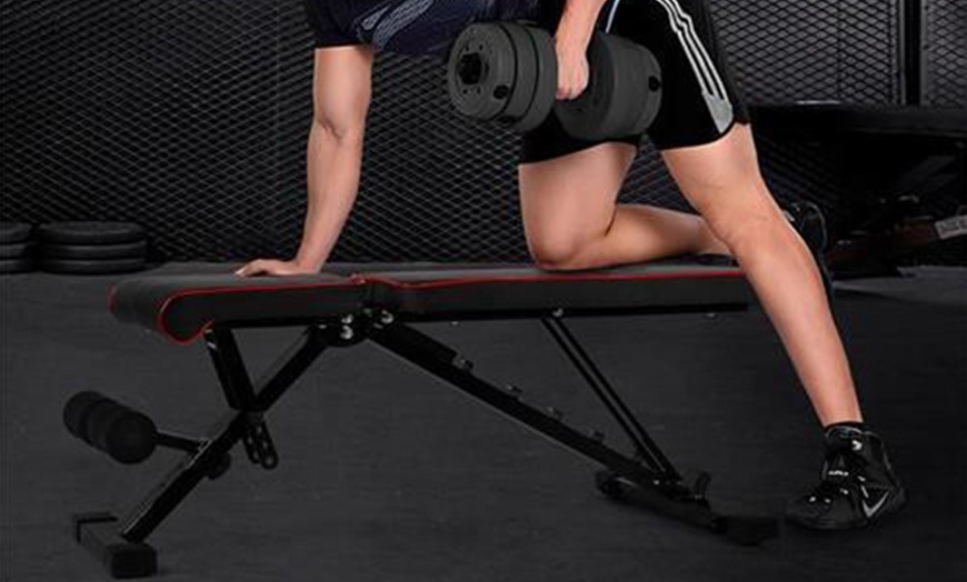 Image 5: Adjustable Weight Bench for Home or Commercial Gym