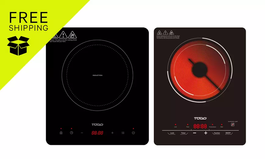 Image 1: TODO Electric Cooktop Range with Multiple Hotplate Options