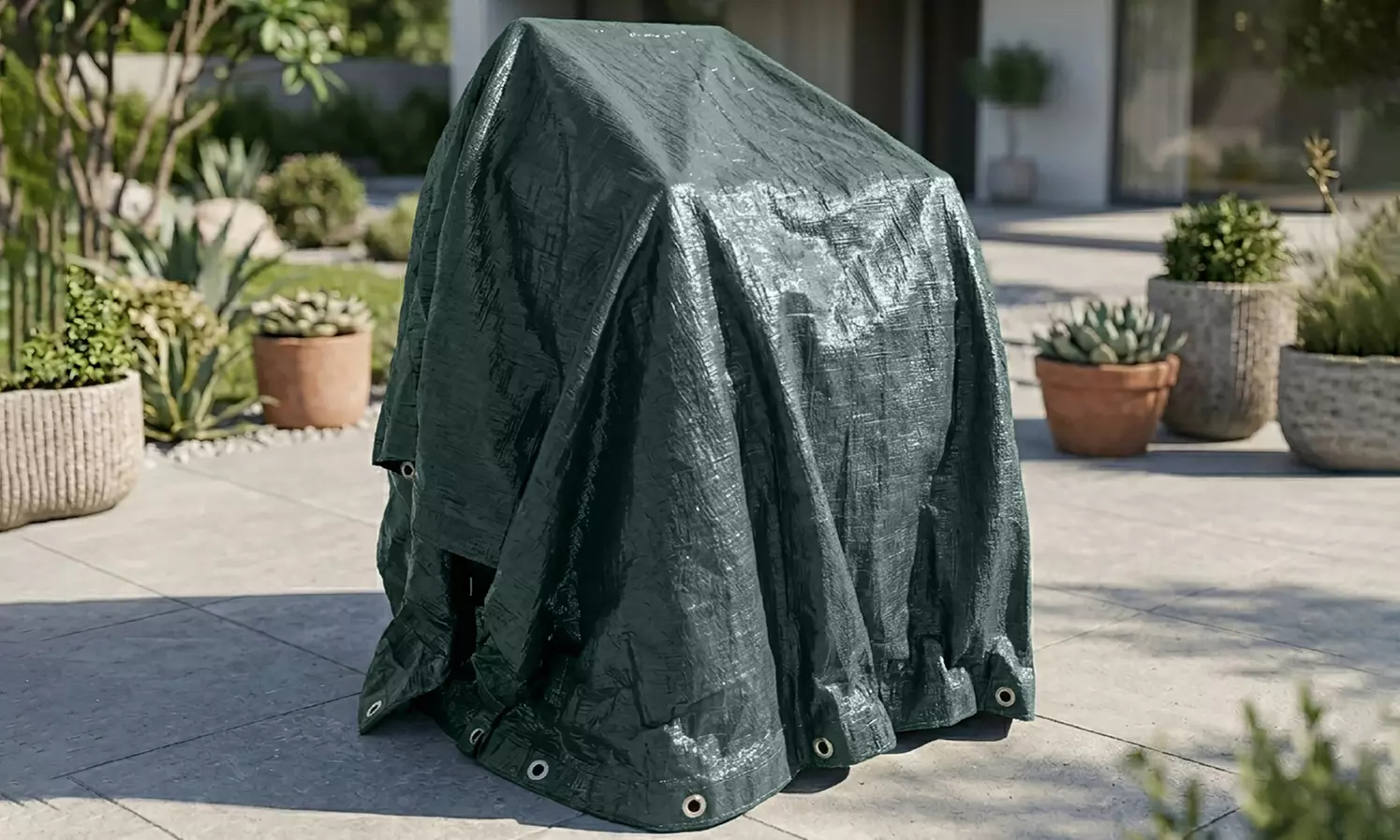 Housse de protection pour barbecue, mobilier de jardin ou parasol