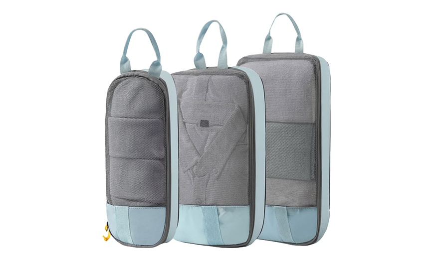 Image 13: 3-Piece Compression Packing Storage Bag Set