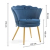 Image 13: Fluwelen schelp fauteuil