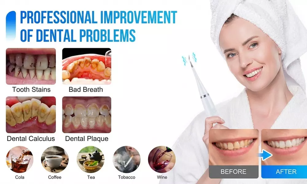 Dispositivo 2-in-1 per la pulizia dentale