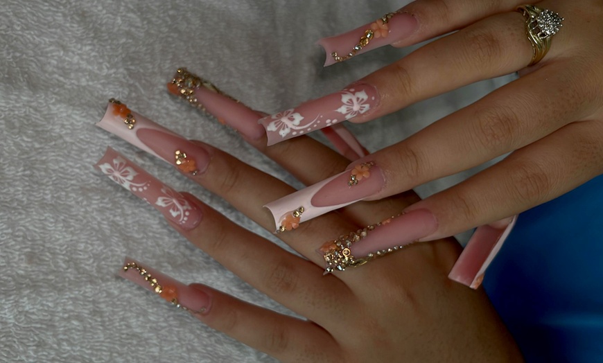 Image 10: Gel Mani-Pedi & Acrylic Full Set Nail Enhancement Packages