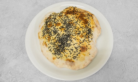 For 1 person (2-course meal) Baloon bread and dips,starter and main - Meze Turkish restaurant