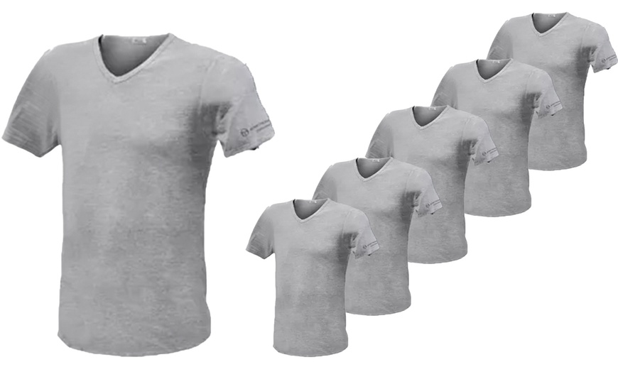 Image 11: 3x, 6x oder 12x Sergio Tacchini T-Shirt mit V-Ausschnitt für Herren