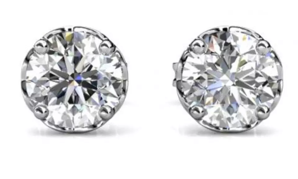 Pendientes de diamantes Grado A++ 0.5 Crt  Moissanite