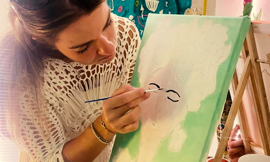 Image 1: ¡Una experiencia inolvidable! Pintura y vino para 1, 2 o 4 personas