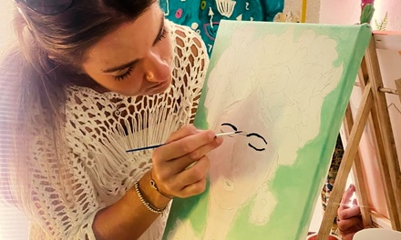 Taller de pintura con 1 copa de vino para 1 persona - DGD Debbie Gerard Design And Gallery