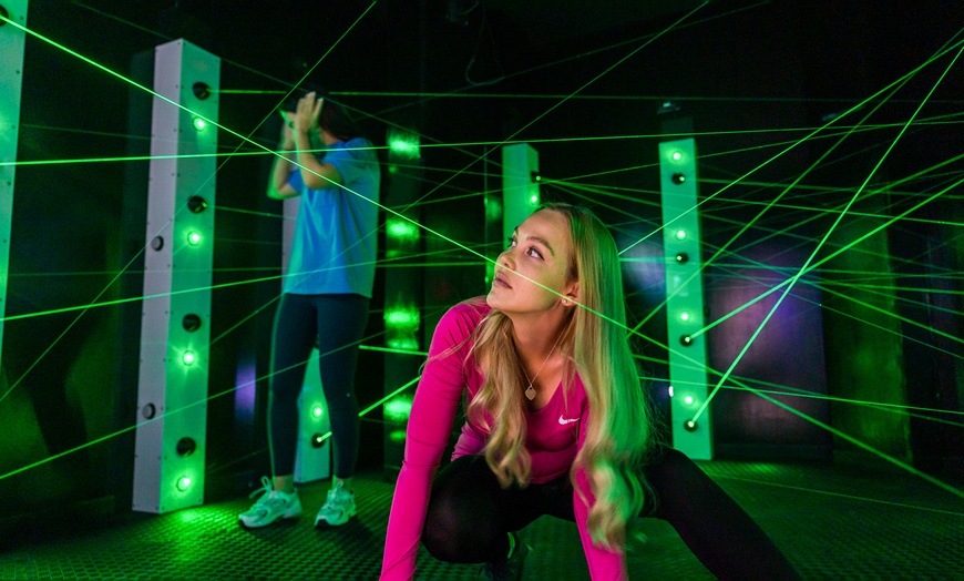Image 1: Experience the Thrilling Beamz Laser Maze for One, Two, or Four People