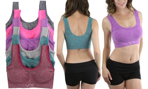 Women's U-Back Leisure Bras with Removable Pads (6-Pack)