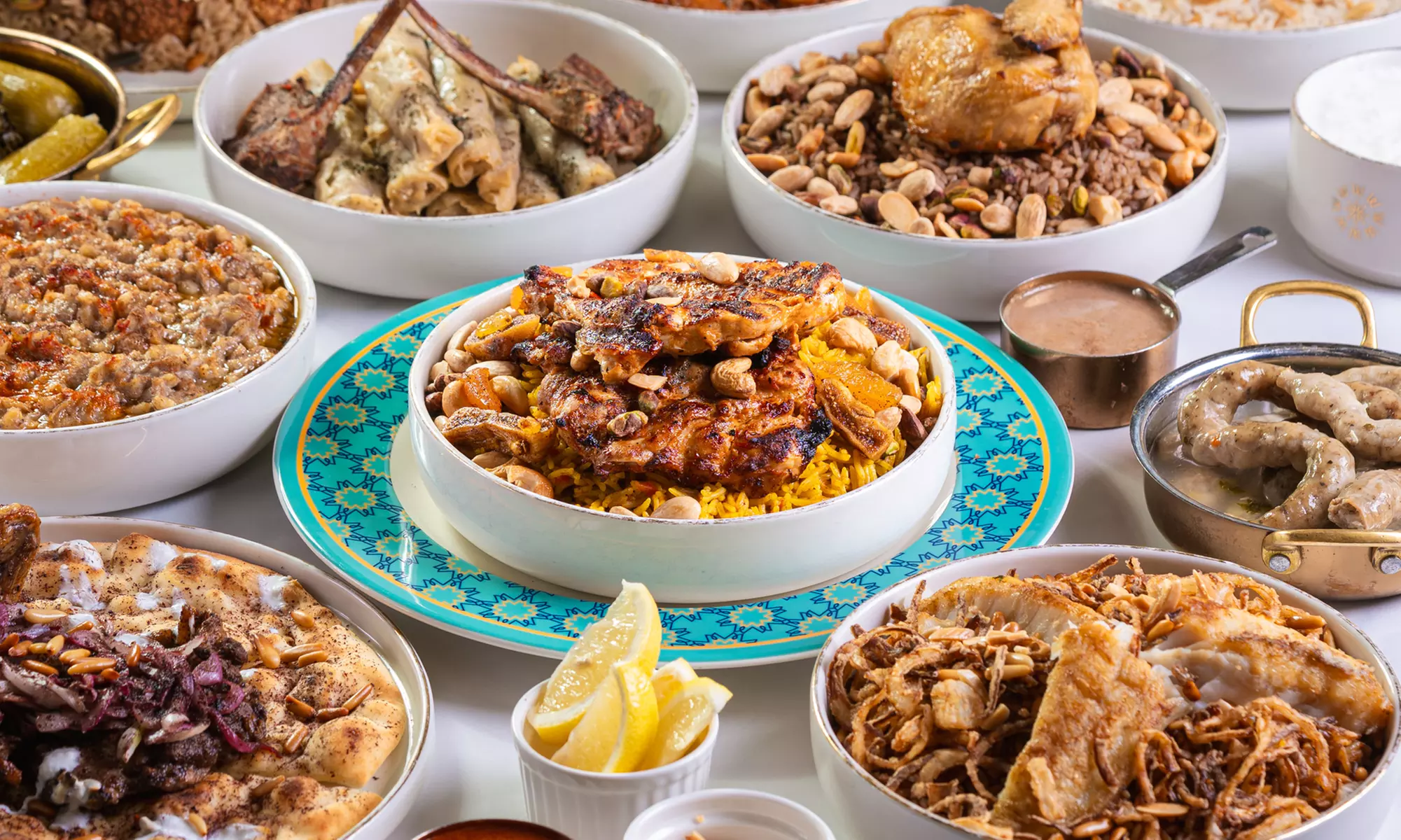 Authentic Lebanese Iftar Set Menu for a Child or Up to Six Adults