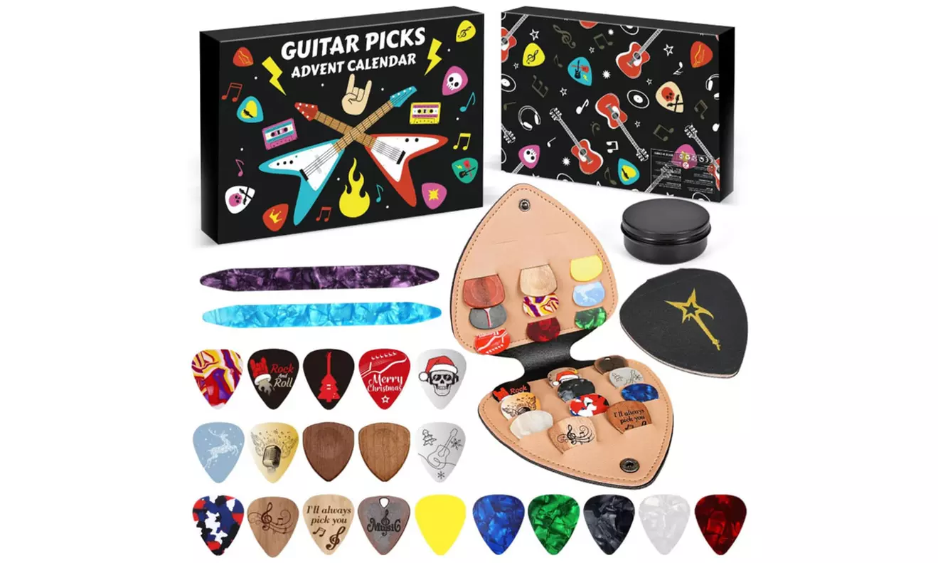 Guitar Picks Advent Calendar, 24 Days of Festive Music Fun