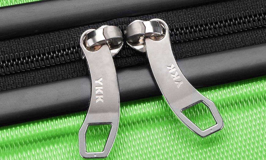 Image 16: Kono Six Piece Suitcase Set with TSA Lock and 360° Wheels