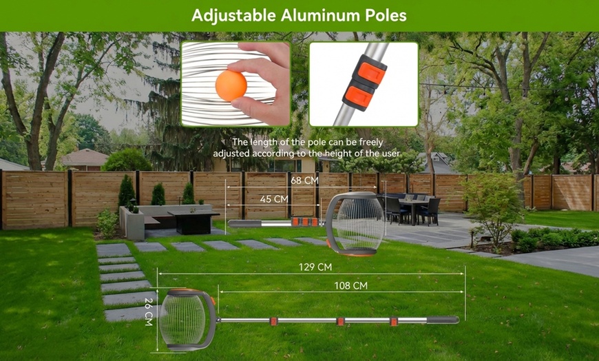 Image 4: Rullo raccogli frutta con asta telescopica Boudech