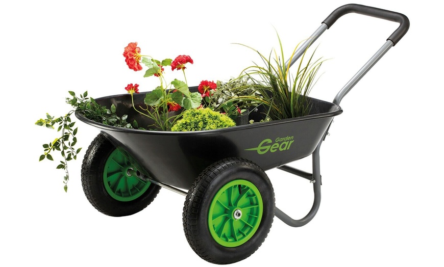 Image 8: Garden Gear Heavy-Duty and Folding Design Wheelbarrows 