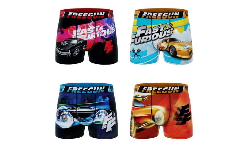 Image 3: Lot de 4 ou 5 boxers Freegun divers Cobranding pour homme