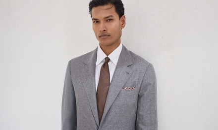 Option 2 Brunello Cucinelli Polka-Dot Reversible Silk Pocket Square Purple i103717 - Stork Inc