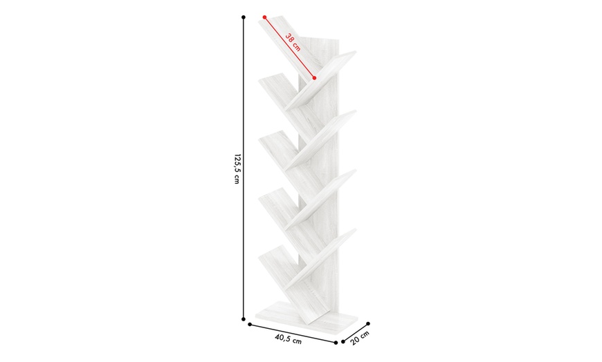 Image 21: Boomvormige boekenkast met 8 vakken  