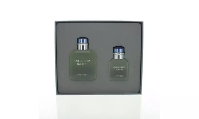 D&G LIGHT BLUE by Dolce & Gabbana 2 Piece Gift Set with 4.2 oz EDT Spray for Men