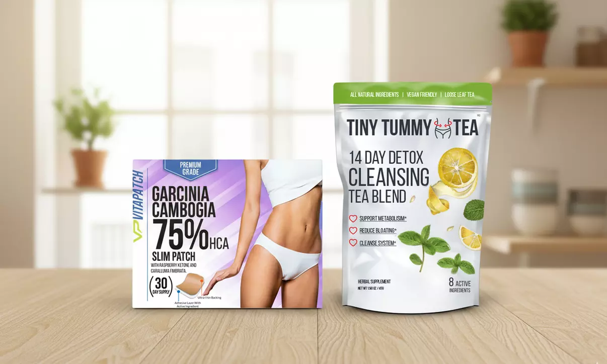Tiny Tummy Tea Detox and VitaPatch Garcinia Cambogia Patch (Combo)