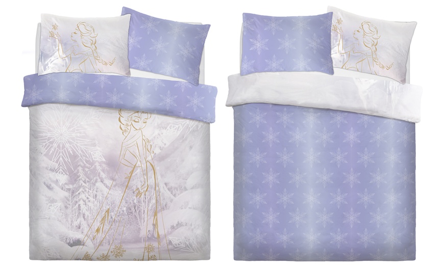 Image 2: Frozen Rose Gold Duvet Set