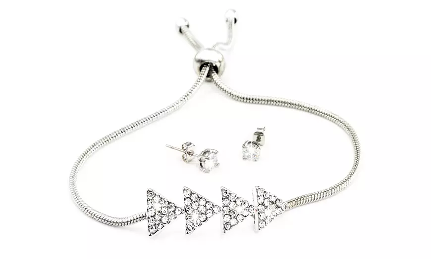 Image 4: Set de joyería hecha con cristales de Swarovski®
