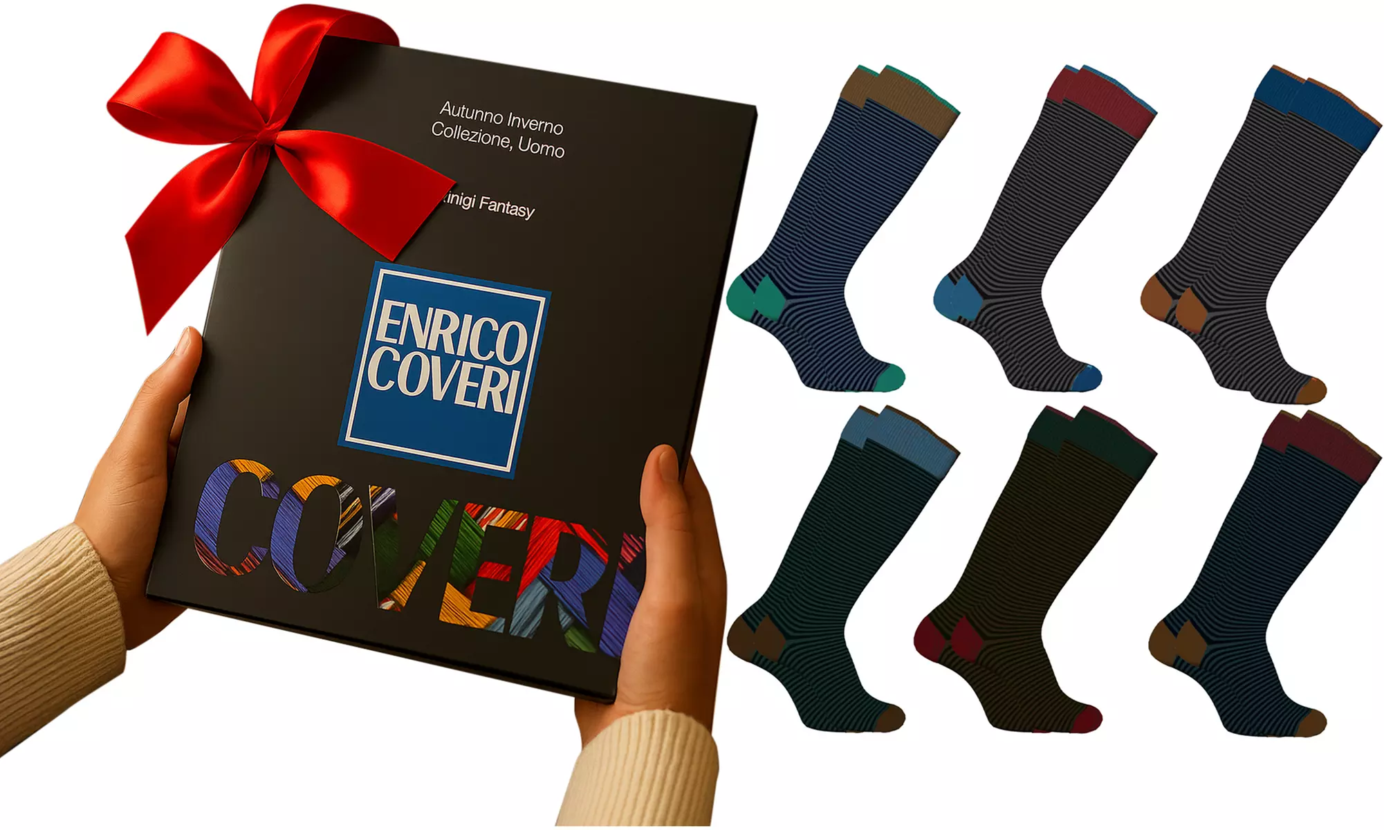 6 o 12 paia di calzini da uomo invernali Enrico Coveri