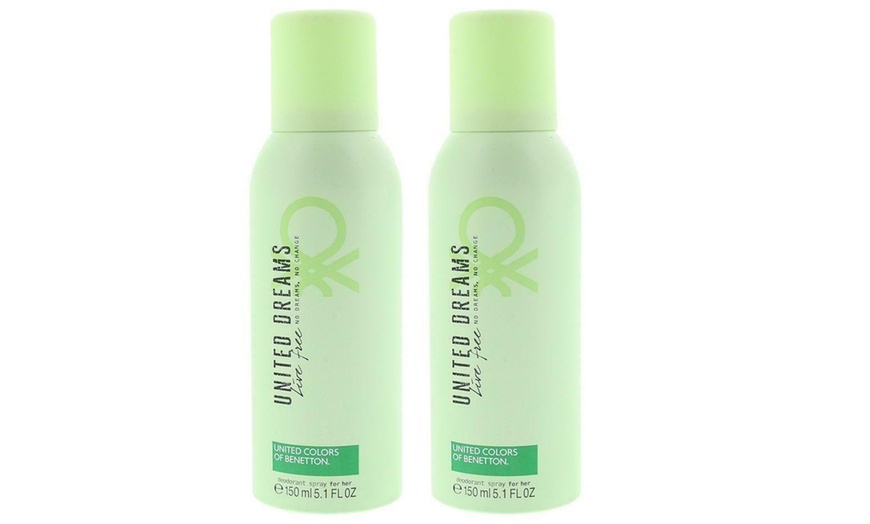 Image 3: Two-Pack of Benetton Deodorant Sprays 150ml
