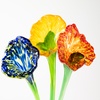 Image 2: Make Your Own Glass Flower (1 or 2) & Optional 3 Flower Bouquet 