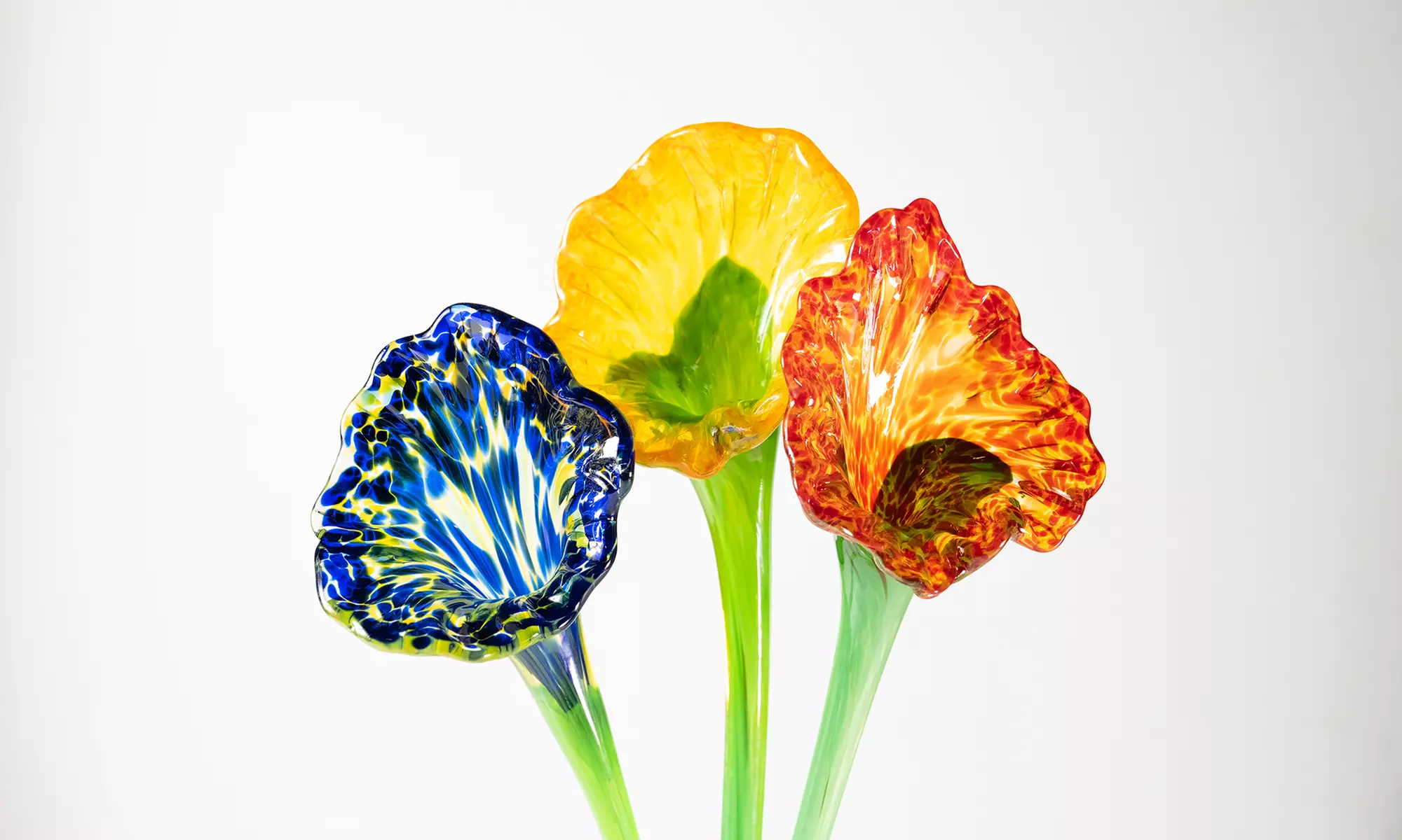 Make Your Own Glass Flower (1 or 2) & Optional 3 Flower Bouquet