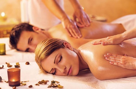 One 60-Minute Couples Massage with Hot Stone and Aromatherapy - Salsa City Fitness