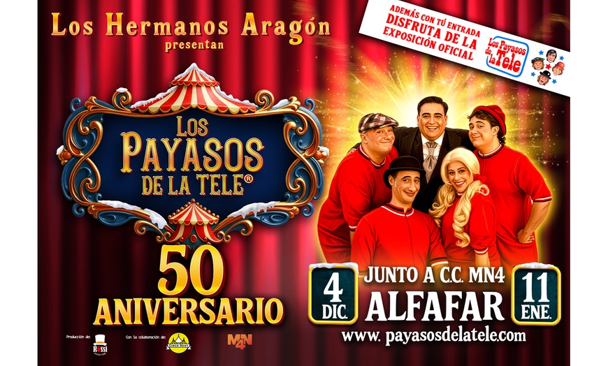 Image 1: "Los Payasos de la Tele": entrada a elegir del 4/12 al 11/01 en el MN4