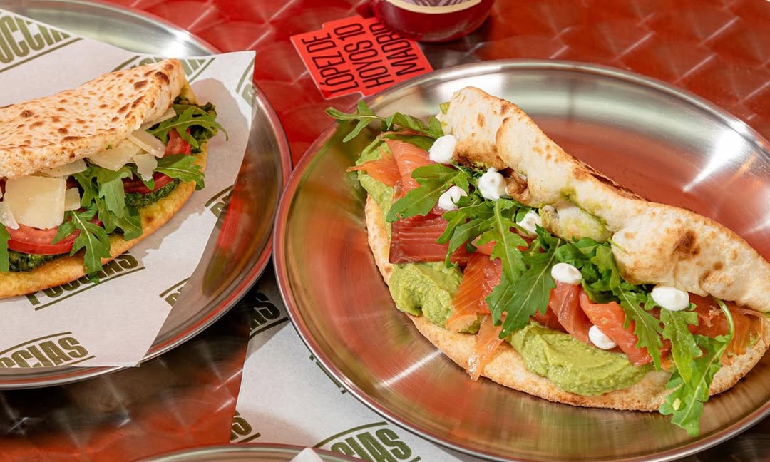 Menú Puccia con bebida para 2 o 4 personas