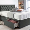 Image 3: Chesterfield Plush Divan Bed with Memory Foam Sprung Mattress 