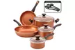 Farberware Glide Copper-Ceramic Nonstick Cookware Set (11-Piece) - Second Medium