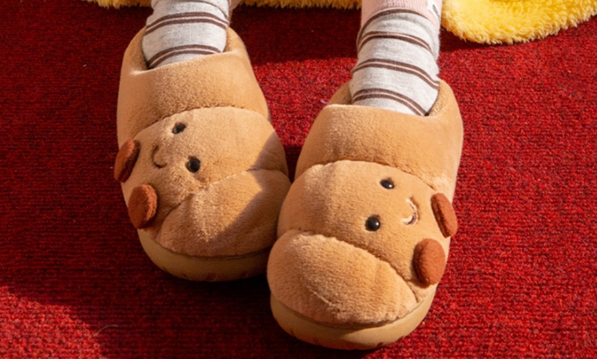 Image 10: Cosy Unisex Home Slippers with Non-Slip EVA Sole