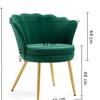 Image 50: Fluwelen schelp fauteuil