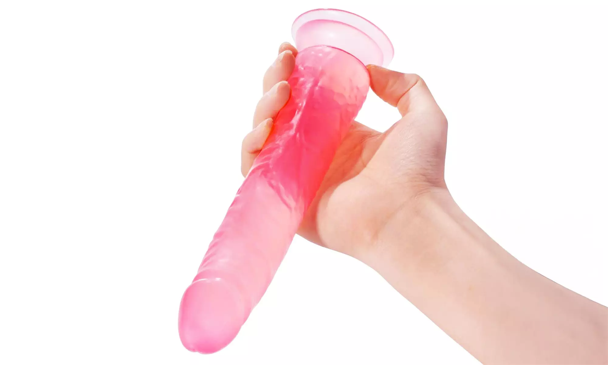 Suction Cup Dildo G-spot Strong Flexible Hands-Free Purple Strap On Compatible