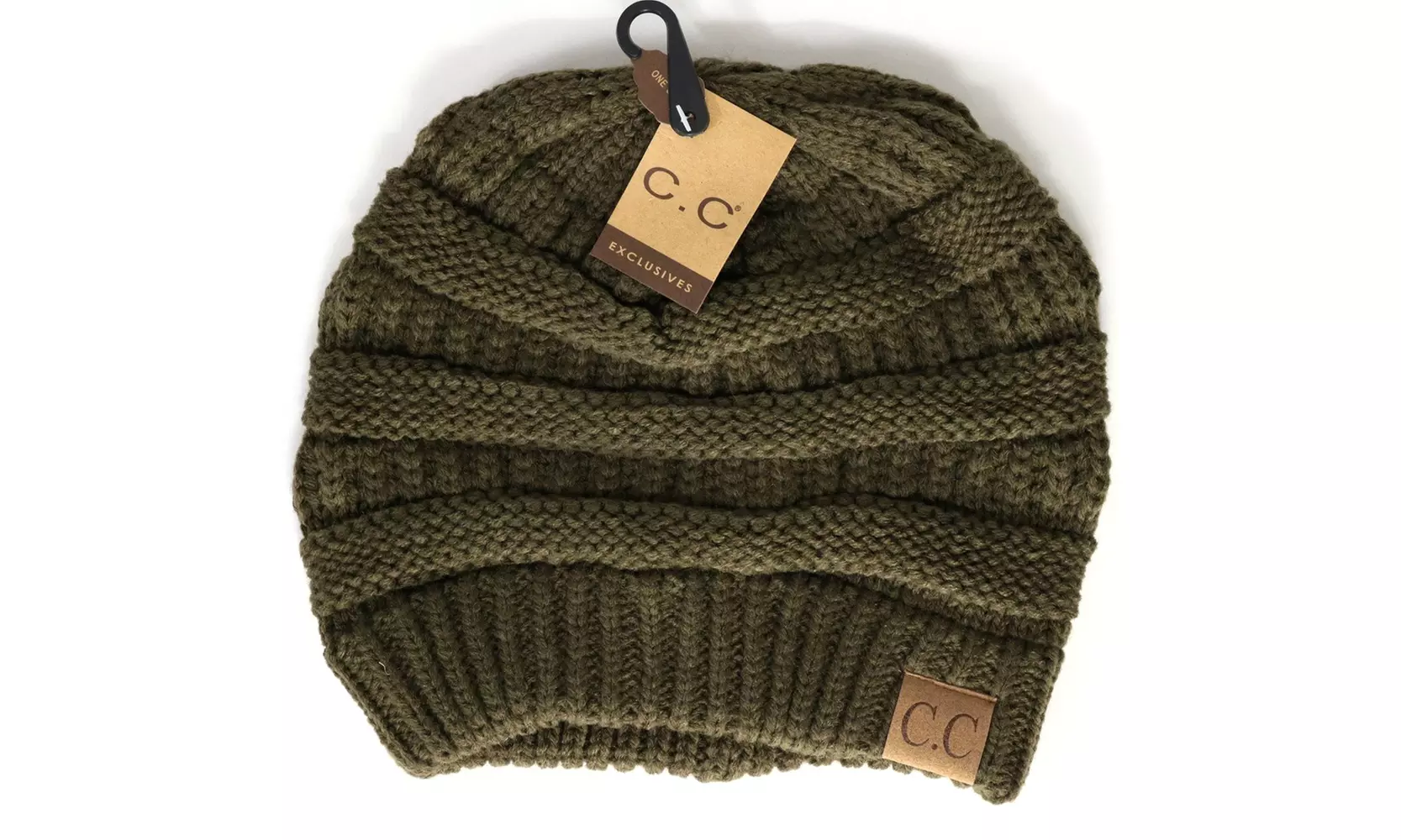 Cheveux Corp. Women's Solid Classic CC Beanie