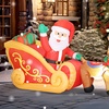 Image 2: Outsunny Inflatable Santa Christmas Decorations