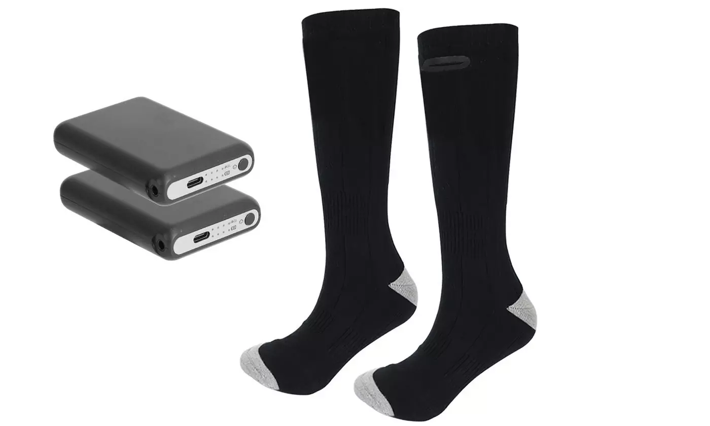 iMounTEK Thermal Battery-Powered Electric Heated Socks - Power Supply INCLUDED