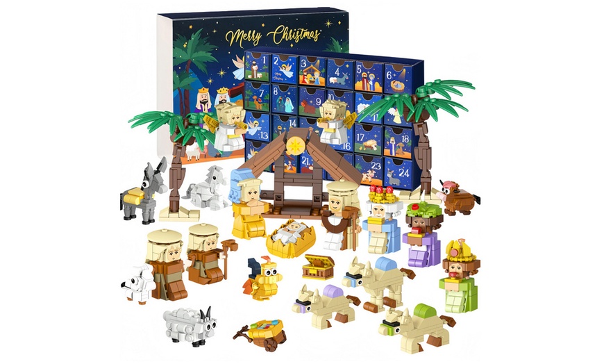 Image 1: Calendario dell'Avvento di Natale con set di mattoncini da costruzione