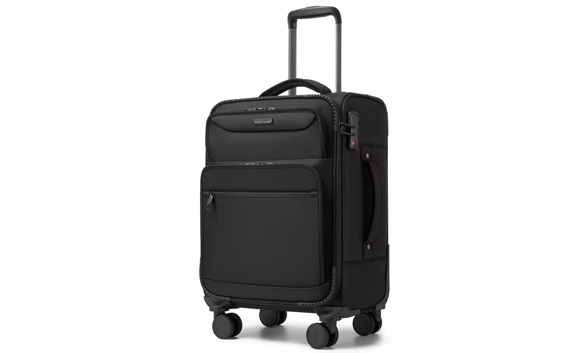 British Traveller Expander Suitcase with TSA Lock