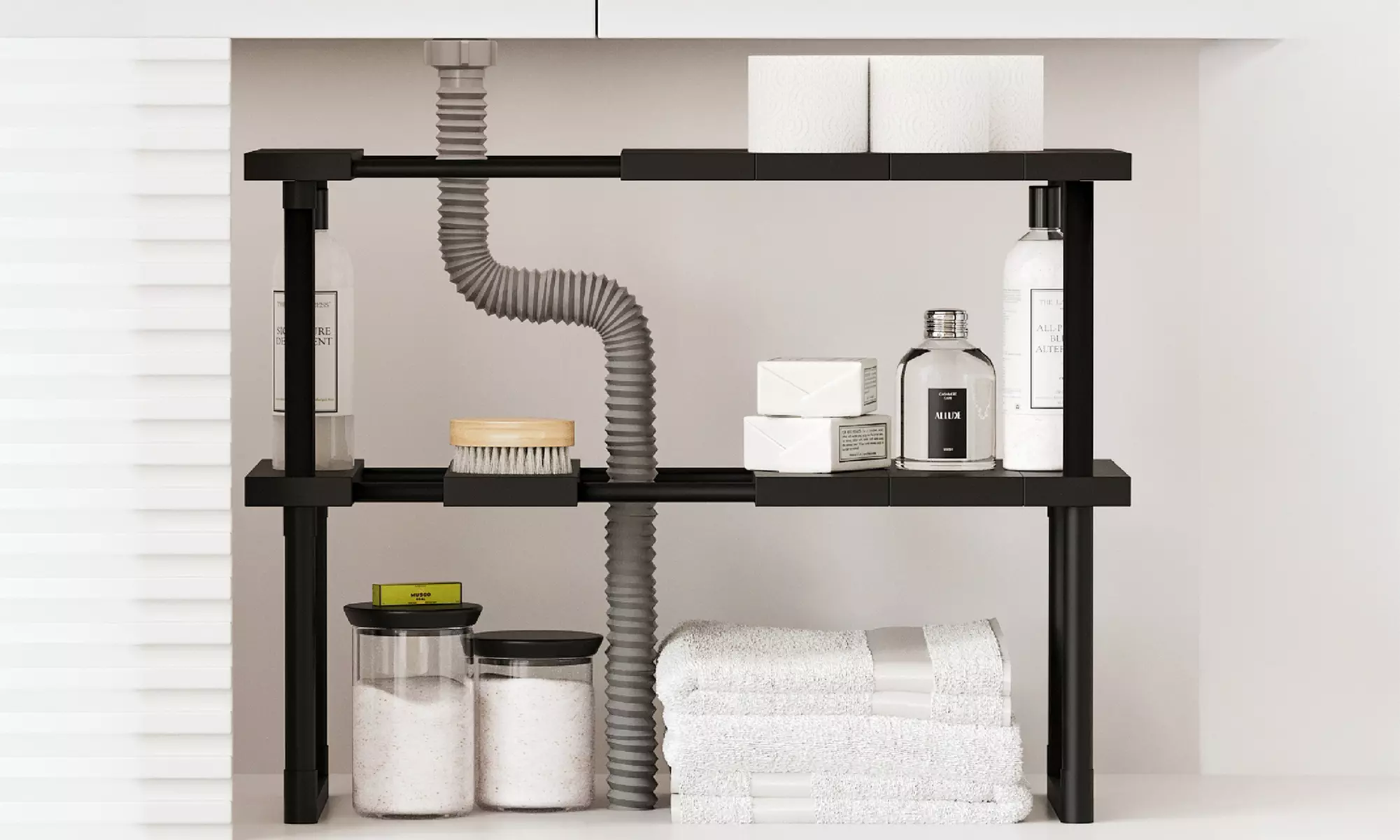 Organizer/Regal für den Waschbecken-Unterschrank